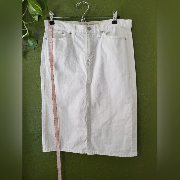 White Denim Skirt - Picture 3 of 5
